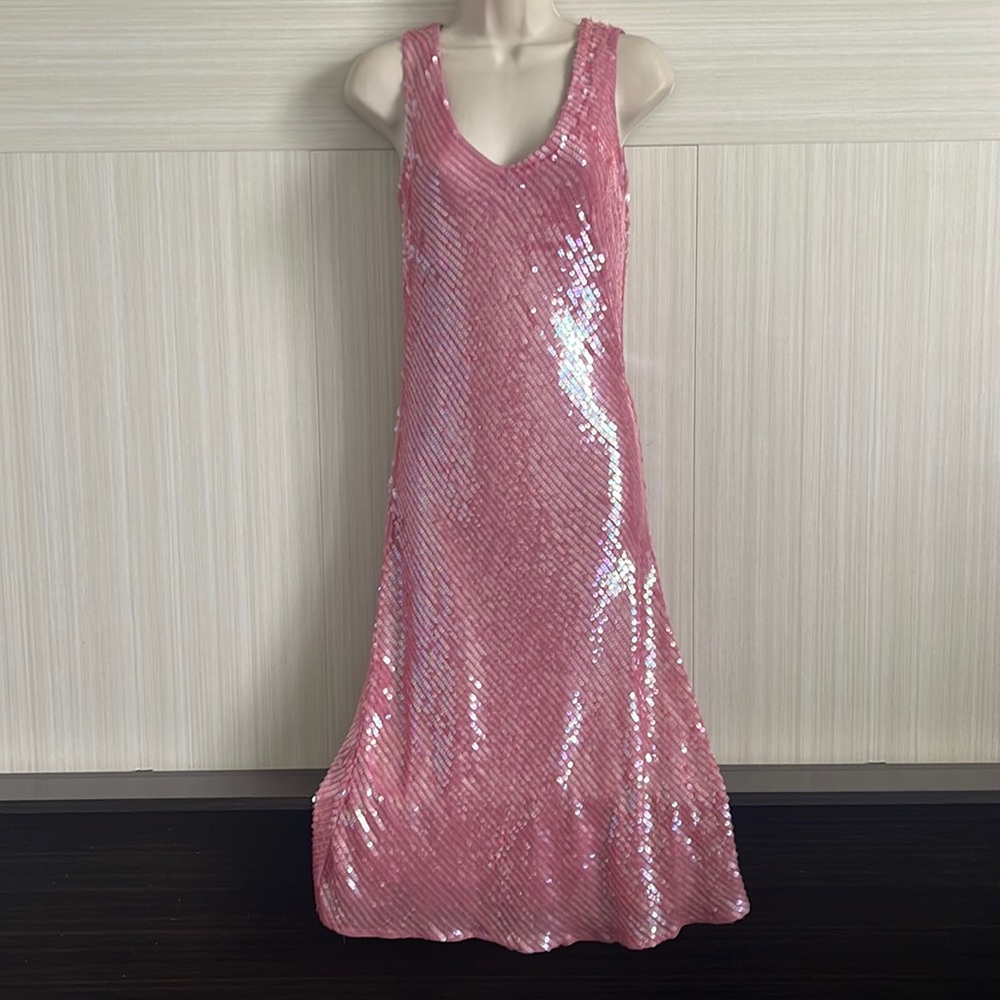 NWT Sparkling Pink Sequin Dress - Size 4
